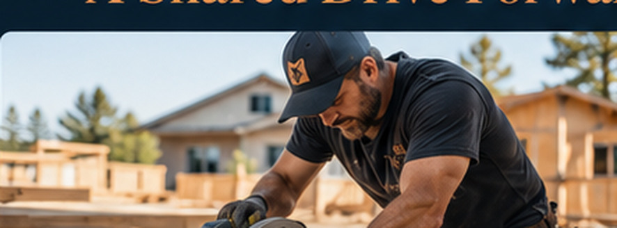 Tradesperson working with power tools in a workshop